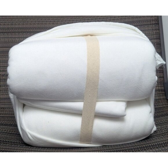 Quince 100% Organic Jersey Duvet Cover 3PC Set Color White King/Cal -NEW- - Picture 3 of 8